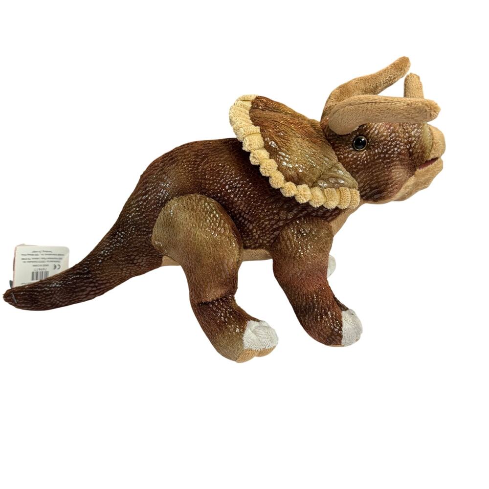 Wild Republic Dinosaur Plush Lot NWT – Triceratops & Stegosaurus Medium Size